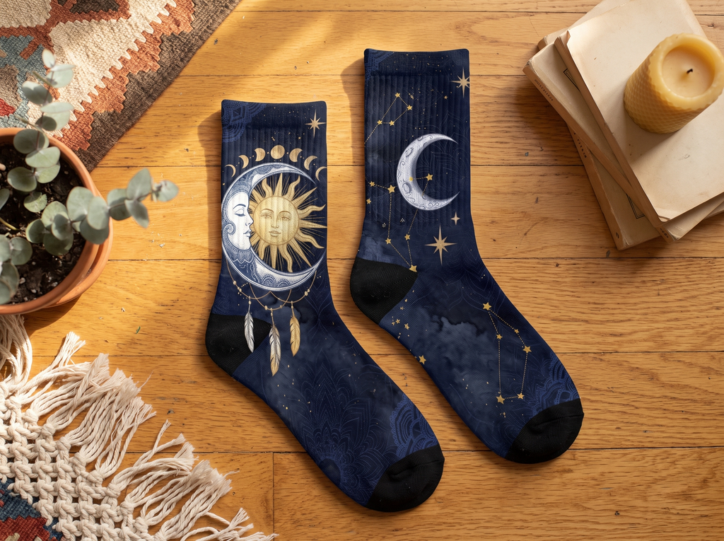 Celeste Socks - celeste-socks-indoor-wood-floor