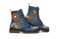 Daisy Leather Boots pair, front three-quarter view, white background
