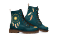 Willow Leather Boots pair, front three-quarter view, white background